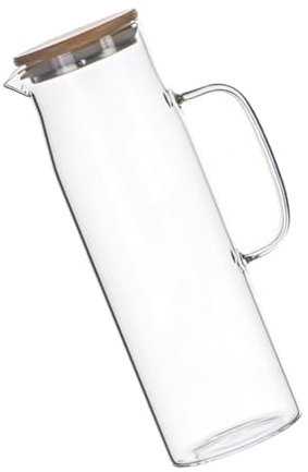 IMIKEYA 1pezzi Teiera in Vetro Per Bollitore in Vetro Per Uso Bottiglia d in Capacità Resistente Al Calore Spessa Per