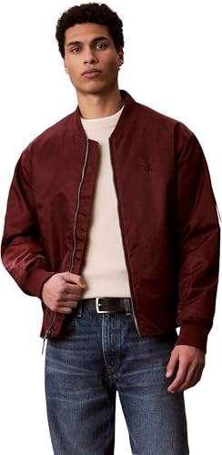Calvin Klein LS JEANS HERO BOMBER LV04RC526G Giacche, ROSSO (Mocha Moment), XL, Rosso (Mocha Moment), XL
