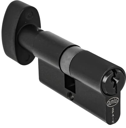 Amig - Låscylinder - Storlek: 70 mm (35-35) - 6 stift - Anti-dricks- och stötskyddssystem - Borrskydd - Inkluderar 3 nycklar - 65 mm fästskruv