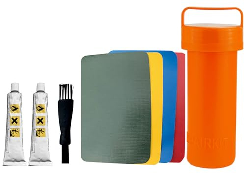 Duroecsain Kit de Réparation Piscine, Rustine Piscines, Transparente Kit Reparation Spa Gonflable, 30ml Colle PVC pour Bouées, Produits Gonflables, Matelas et Bateaux(8 Pièces)