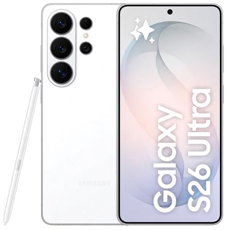 Samsung Galaxy S26 Ultra Smartphone AI, 512GB, 3 anni di Garanzia, Privacy Display Integrato, Processore Potente, Assistente Foto, Camera 200 MP, 5000 mAh, White [Versione italiana]