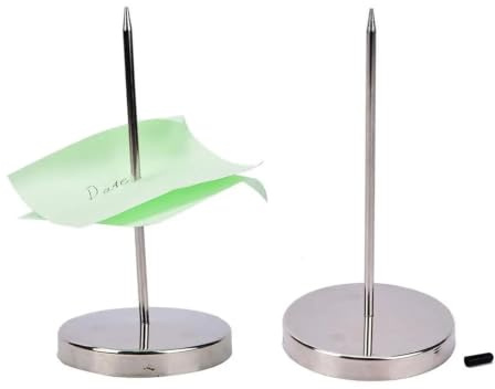 Pinchos Para Notas Soporte seguro for notas, palo con punta for facturas, recibos, pedidos de papel, escritorio oficina, 2 uds