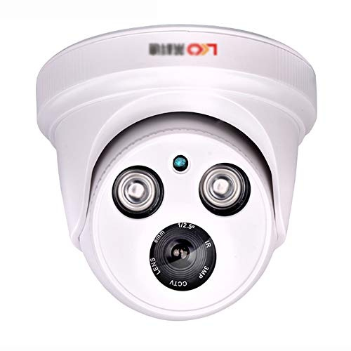 Cámaras en domo Cámara de Seguridad para el hogar de Alta resolución 1200TVL, Impermeable IP66, cámara megapíxel de visión Nocturna de 3,6 mm de Larga Distancia