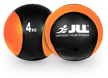 JLL 4kg Medicine Ball, Heavy-Duty Rubber Slam Ball for Strength Training