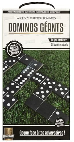 Paris Prix Jeu d'Extérieur Grand Format 28 Dominos 18cm Noir