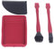 4-teiliges Silikon-Holzbearbeitungs-Kleber-Set, 2 Pinsel, 1 Kamm und 1 Tablett, Gleichmäßige Anwendung, Silikon-Leimpinsel, Flacher Schaber, Applikator-Set für die Holzbearbeitung