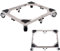 Hiver du blé Heavy Duty All Acero Inoxidable Soporte de Soporte para Lavadora Soporte con Ruedas, Muebles ajustables Dolly para Lavadora, Nevera y Secadora (grande)