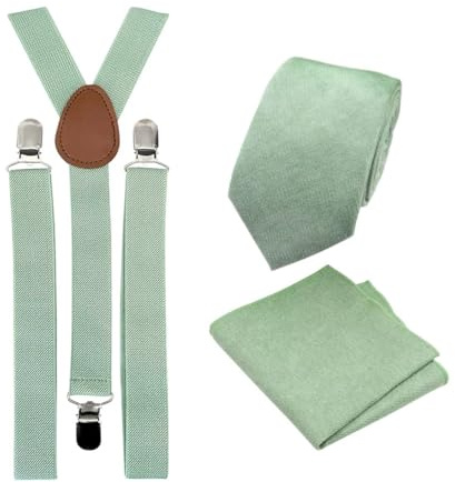 DB Dickie Bow Ensemble cravate et bretelles en coton mélangé de luxe pour homme