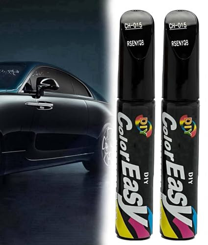 2PCS Black Car Paint Scratch Repair Pen - Touch Up Paint Remover for Cars