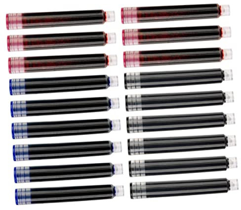 TOGEVAL 150pcs Plastic Fountain Pen Ink Bag Ink Cartridges Refill Cartridges for Fountain Pens