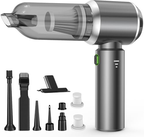 Handheld Vacuum Cleaner, 22000Pa Cordless Car Vacuum Cleaner, 3 Speed Brushless Motor Mini Hoover with Multiple Brush HeadsHigh Power Hand Held Vacuum Cordless, for Office, Home Kitchen, Car,Pet Hair