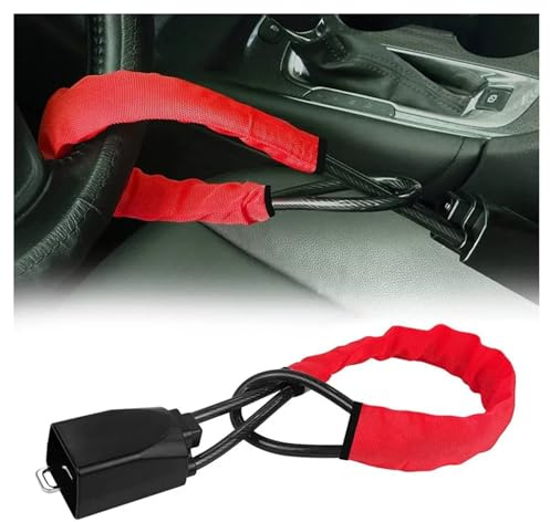MNBHJGR Antirrobo Coche, para Renault Captur 2/Austral/Arkana/Clio 5/Zoe/Megane Volante Antirrobo, Bloqueo Volante, Dispositivo antirrobo de Alta Visibilidad,B