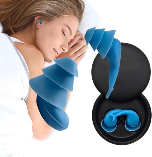 TripleSilence - Bouchons d'oreilles avec filtre du bruit à 3 couches conçus pour dormir sur le côté | Reposez-vous comme un bébé avec nos bouchons d'oreille anti-ronflement et anti-ronflement
