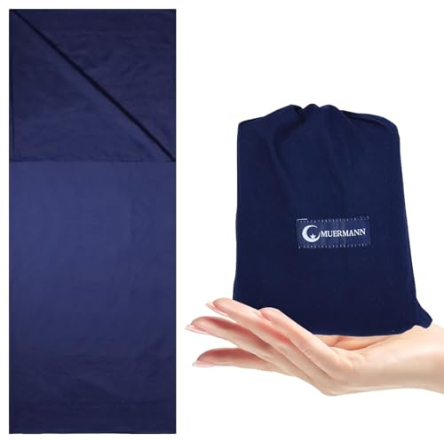 Saco de Dormir de Verano Ultraligero para Adultos y Niños, Sábana de Viaje 210 x 115 cm, Ideal para Mochileros, Hoteles y Albergues