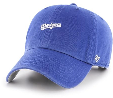 47 Los Angeles Dodgers MLB Clean Up Baserunner Script Royal Blue Adjustable Cap