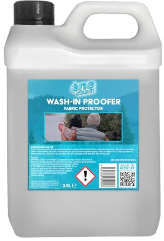 One Chem Wash-In Waterproofer 2.5 Litres, for Waterproofing Clothing, Adds and Restores Water Repellency