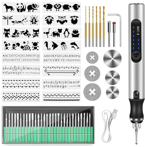 Electric Engraving Tool Kit Mini USB Cordless Rechargeable Engraving Pen