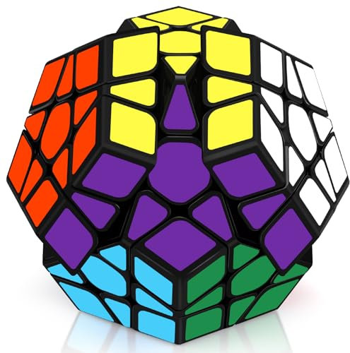 Maomaoyu Megaminx Dodecahedron Cube 3x3 3x3x3 Smooth Magic Cube Puzzle Special Toys Brain Teaser Stocking Filler for Kids