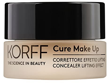 Korff Correttore Cremoso Effetto Lifting, Coprenza Media, Texture Cremosa e Leggera con Acido Ialuronico e Vitamina E, Formato 3,5 ml, 01