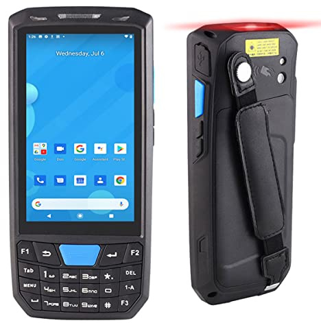RUGLINE Scanner Android 13 2D, palmare da 4,5 pollici PDA wireless WiFi 4G LTE, scanner per codici a barre da 4 GB+64 GB con tastiera, dotato di scanner Honeywell N6703 1D 2D QR Code per la gestione