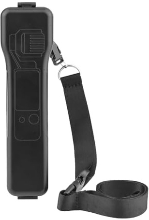 LICHIFIT Fodral Hårt Förvaringslåda För DJI OSMO Pocket 3 Kamera-Skyddshölje Bärbar Skal Läderväska Tillbehör, Svart, Väska Organisatör