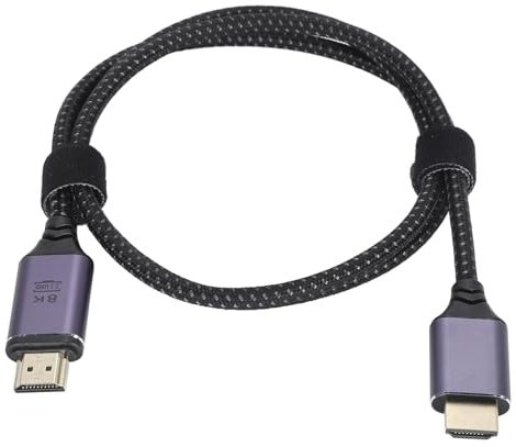 Gavigain HDTV Cables, 2.1 Video Cable UHD 8K 60Hz 48Gbps High Speed Cords with LED Indicator for TV, Laptop, Monitor, Projector, Entertainment, Sound System & More (1.5 m)