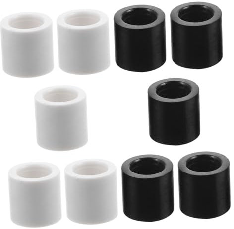 TOBBOMEY 10stücke Pool-spitzenabdeckung Kunststoff Billard-Pool-Queue-spitzenschutz Snooker-zubehör Verschleißfest Präzise Stöße Tischschutz Ersatzteil