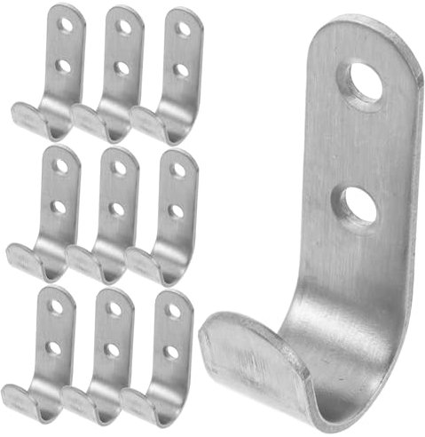 JECOMPRIS 20ensembles Crochets Muraux Décoratifs Métal Pour Outils De Jardin Fixation Murale Crochets Avec Vis Et Vis Expansion Pour Rangement De Garage