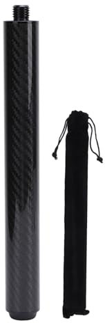 EVTSCAN Pool-Queue-Verlängerung, Kohlefaser, 10-Zoll-Billard-Queue-Verlängerung, Gewicht erhöht, Schlagball genauer, Billard-Übungen