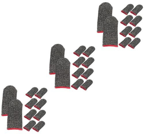 Uonlytech 30pièces Protège-doigts De Jeu Anti-glisse Manches Respirants Ultra-fins Pour Écran Tactile Accessoires De Gaming Pour Expérience De Jeu