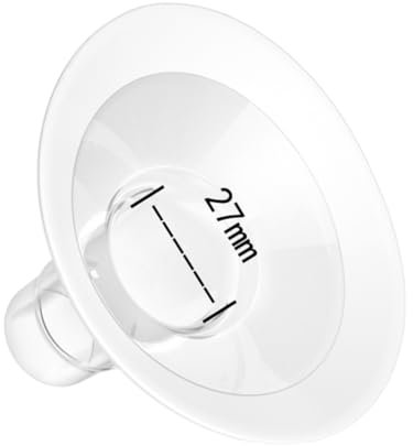 IKOPFLN 2 Stück 27mm weiche Brusthauben kompatibel mit Medela Milchpumpen, Maxflow Connector