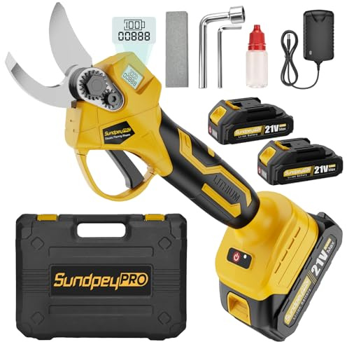SundpeyPRO Forbici da Potatura a Batteria, 30mm Forbice Potatura Elettriche