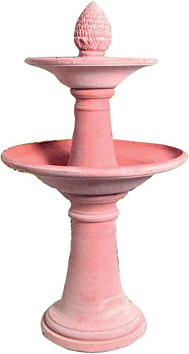 FONTANA DA ESTERNO VANVITELLI IN TERRACOTTA FATTA A MANO; ALTEZZA CM. 143, DIAMETRO CM. 72.