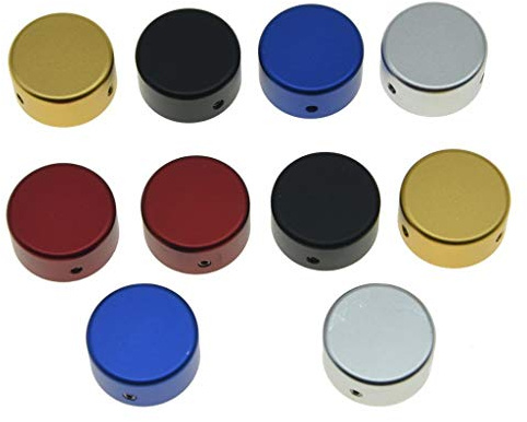 Dopro Metallgitarr effekt pedal fotbrytare toppers effekt fotspikar aluminium pedalskyddskåpa med flera färger 10-pack