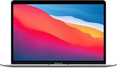 Apple PC Portatile MacBook Air 2020: Chip Apple M1, Display Retina 13, 8GB RAM, 256GB SSD, Tastiera retroilluminata, Videocamera FaceTime HD, Touch ID - Argento