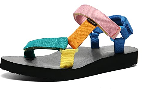 Muboliy Women's Original Sandals Sport Water Sandals with Arch Support Yoga Mat Insole Outdoor Hiking Sandals Light-Weight Shoes