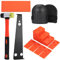 Fippy Vinylboden Verlegeset, 45 tlg. Laminatfußboden Verlegeset Kit inkl. 40 Montagekeile, Schlagklotz, Zugstange, Doppelseitiger Hammer, Schaum Kniepolster, Orange