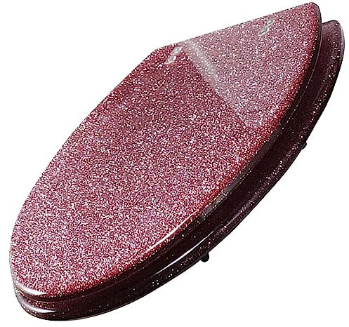 WC Sitz Glitzer Polyresin Toilettendeckel Klodeckel Toilettensitz Antibakterielle 42 X 36 Cm Klobrille Einfache Montage WC Sitz,Rosa