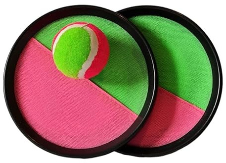 Approved Catch Ball Set, throw and catch easily with 2 paddle discs and tennis ball. Fun for children and the whole family, by Approved Supplies Ltd