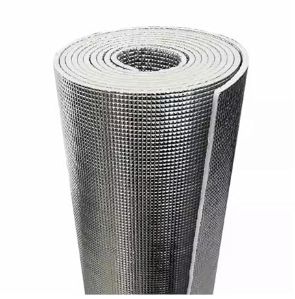 HBOOMOEM Foam Core Radiant Barrier，Aluminium Vapour Barrier，Thermal Insulation Aluminium Foil Membrane，Suitable for Walls, Ceilings, Floors, Trucks, Attics, Garages.(700CM/275.6IN,2.5CM/0.98IN)