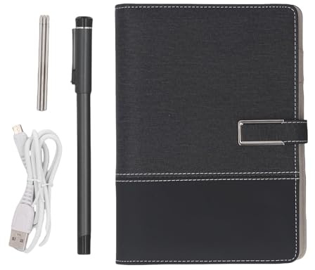 BONKZEBU Set di Notebook Smart Pen, Penna Digitale 5.0 con Riconoscimento OCR e Sincronizzazione in Tempo Reale, per Telefoni Cellulari IOS Tablet (Patchwork)