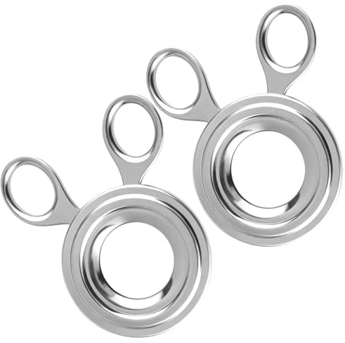 Abridor de Huevos 2Pcs,Cabeza de Huevo de Acero para huevos crudos y cocidos,Inoxidable Abridor Topper Herramienta de cocina para Utensilios de Cocina,Accesorios de Cocina,Restaurante (Plata)