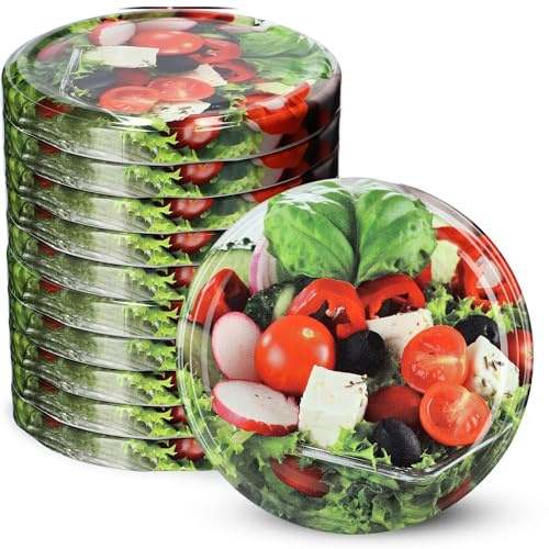 KADAX Skruvlock fi82 mm, skruvlock av metall, ersättningslock för konserveringsburkar, lock med 6 snäpptänder för glasburkar (10 stycken, vege)