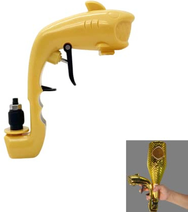 Pistola per champagne, pistola per birra, pistola per spruzzare, regolabile, per compleanni, feste, bar, Natale, celebrazioni (oro)