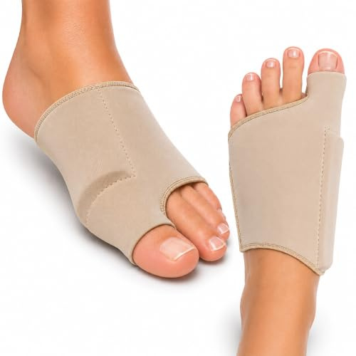 AriaPad Innovador soporte para juanetes en los pies/Corrector de presión del zapato en los dedos/Protege y cuida del dolor el dedo en martillo/Protección que alivia el dolor (1 pieza-Talla S)
