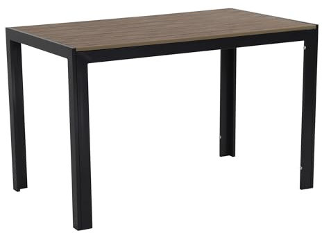 Gardissimo Aluminium Gartentisch Alma 120x70 anthrazit mit Nonwood Tischplatte, absolut wetterfest