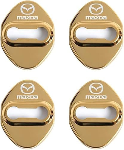 AMENAS Voiture Porte Serrure Couvercle pour Mazda 3, Garde de Protection Anti-Corrosion Antirouille Accessoires,B