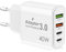 Soodyoow USB C Ladegerät, 4 Ports USB Netzteil Adapter, 40W Schnellladegerät mit USB-C und USB-A, USB Ladegerät Mehrfach, PD 3.0 Power Adapter für iPhone 14/13/12/11/Pro Max/XS/XR/8/7/Samsung/Tablet