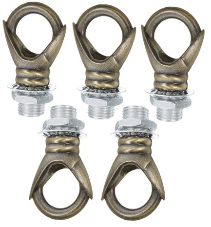 Toddmomy 5stücke Pflanzenhängerhaken Aus Gartenhaken Zum Aufhängen Windspielaufhänger Blumenkorbhaken Mit Ringschlaufe Hakenringe Für Beleuchtungskörper Metallhaken Für Kronleuchter