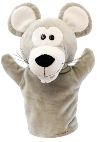 MotiveTech Marionetta da Mano a Forma di Topo, Morbido Peluche per
